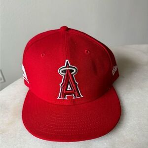 MENS LOS ANGELES ANGELS SNAPBACK SIZE 7 3/8